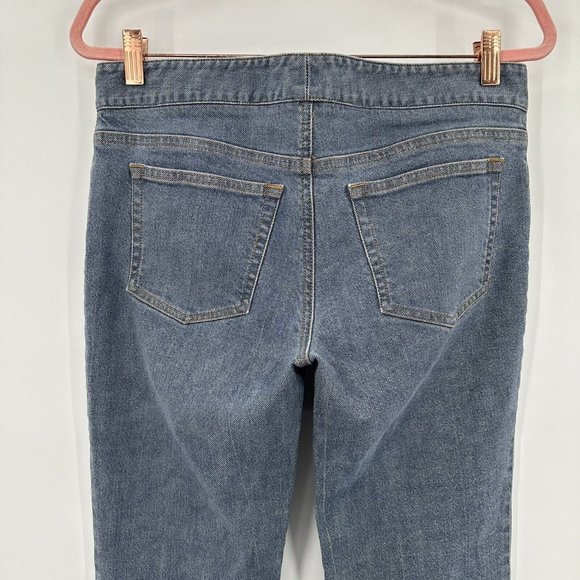Theory Women's Blue Denim Boot Cut Jeans Size 8 - Picture 8 of 9